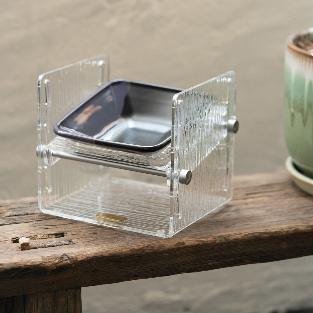 Pettellyava Cat Bowl Set 碗+架套裝 - Nekos Cube 方塊貓 | 荃灣貓Cafe
