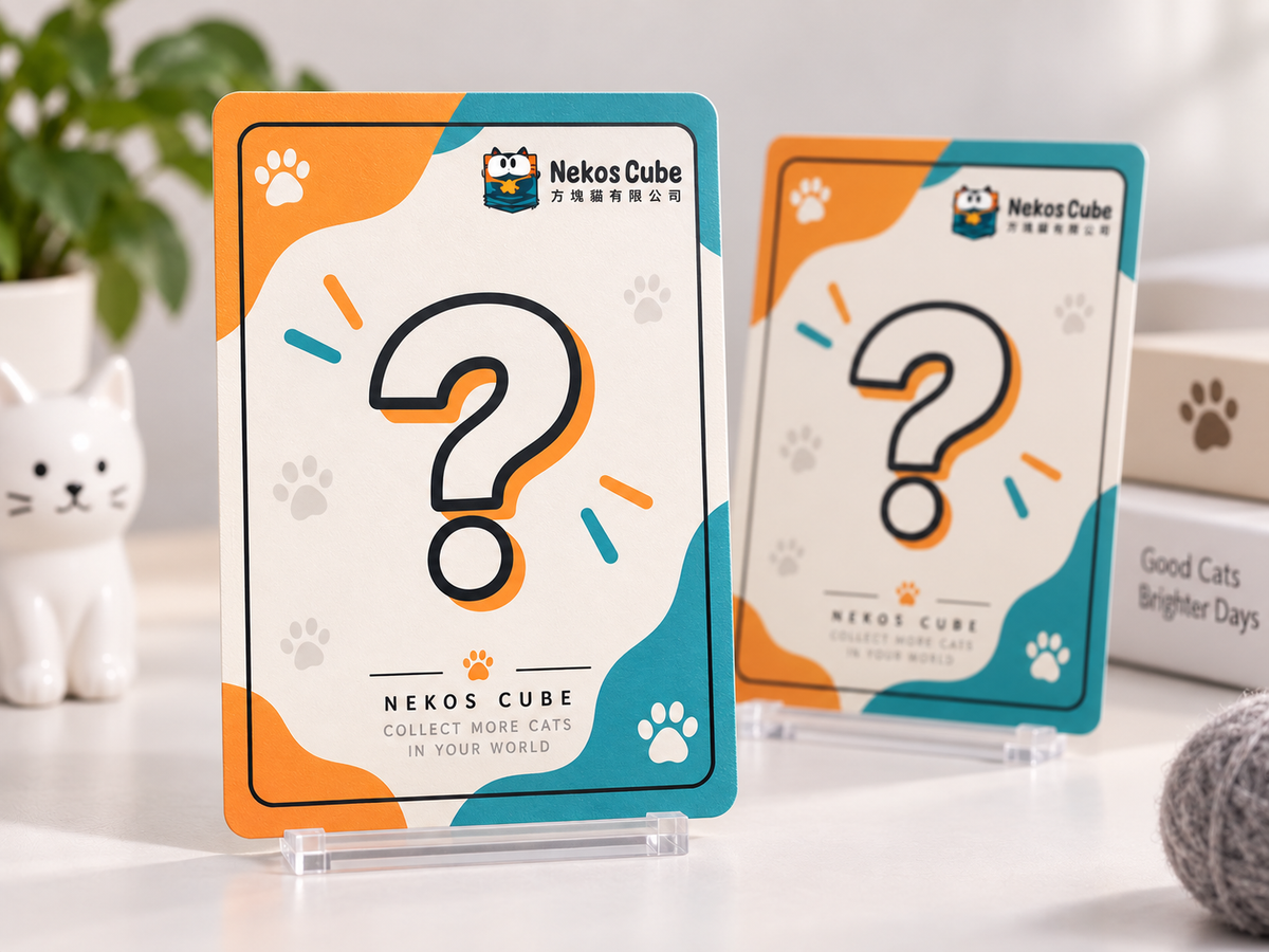 Nekos Cube 貓咪收藏卡｜一張卡，兩個貓樣 - Nekos Cube 方塊貓 | 荃灣貓Cafe