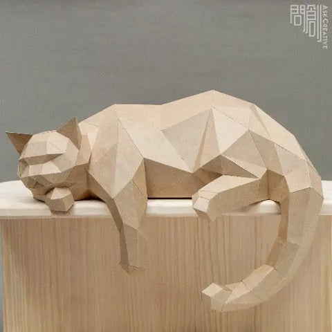 台灣問創設計 | DIY手作3D紙模型 - Nekos Cube 方塊貓 | 荃灣貓Cafe