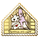 Pottering Cat | 徽章〔郵票系列〕 - Nekos Cube 方塊貓 | 荃灣貓Cafe